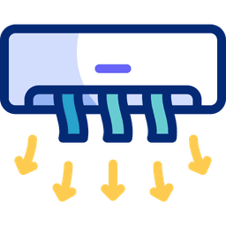 Icono de aire acondicionado para mantenimiento